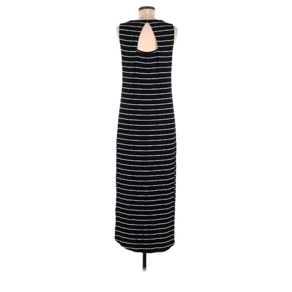 C&C California Maxi Dress Womens M Black White Nautical Striped Beach Coastal - Picture 2 of 9